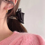 925 Silver Spiral Round Hoop Earrings Twill Distortion Jewelry