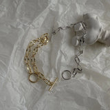 925 Silver Wide Chain Bracelets for Women