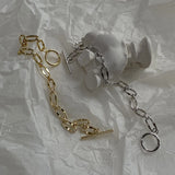 925 Silver Wide Chain Bracelets for Women