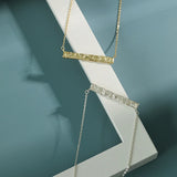 925 Silver Square Chain Choker Necklace for Women
