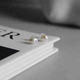 Freshwater Pearl Stud Earrings 925 Silver Anti Allergy Women Jewelry