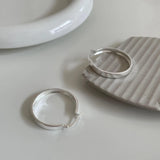 925 Sterling Silver 30MM Hoop Earrings for Women Exaggerate Minimalist Jewelry
