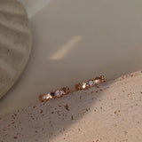 925 Silver Honeycomb Hoop Earrings Champagne Unique Jewelry