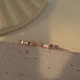 925 Silver Honeycomb Hoop Earrings Champagne Unique Jewelry