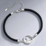 925 Silver Little Prince & The Fox Couple Bracelets for Women Men