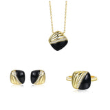 925 Silver Natural Agate Square Pendant Necklace Women Jewelry