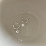 925 Silver Round Ball Drop Earrings Women Glossy Sleeper Earring Gift