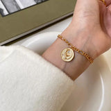 925 Silver Star Moon Charm Bracelet Zircon Jewelry