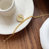 925 Silver Star Moon Charm Bracelet Zircon Jewelry