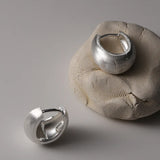 925 Silver U Shape Hoop Earrings for Women Minimalist Jewelry