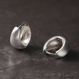 925 Silver U Shape Hoop Earrings for Women Minimalist Jewelry