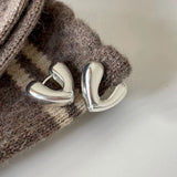 925 Silver V Letter Stud Earring for Women Minimalist Jewelry Gift