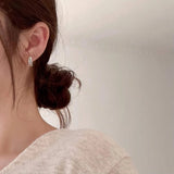 925 Silver V Letter Stud Earring for Women Minimalist Jewelry Gift