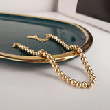 Silvology Sterling 4MM Round Bead Bracelet for Women