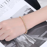 Silvology Sterling 4MM Round Bead Bracelet for Women