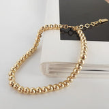 Silvology Sterling 4MM Round Bead Bracelet for Women