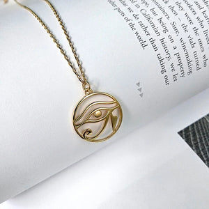 Sterling Silver Art Eye Pendant Necklace for Women