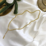 925 Silver Round Bead Choker Necklace for Women