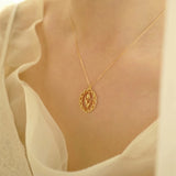 925 Silver Tulip Flower Necklace Pendant for Women