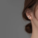 925 Silver Stud Earrings Women