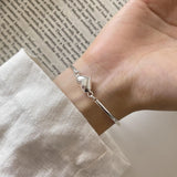 S925 Sterling Silver Love Bracelet Wedding Party Jewelry