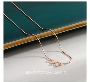 14k Rose Gold-Plated Stiletto Necklace for Women