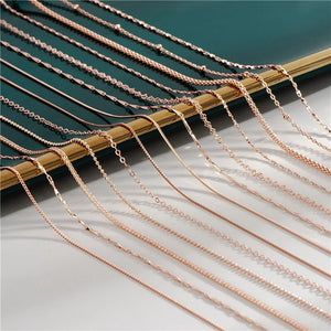 14k Rose Gold-Plated Stiletto Necklace for Women