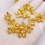 18K Bow Pendant for Women DIY Pendant Wedding Birthday Pendant