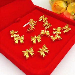 18K Bow Pendant for Women DIY Pendant Wedding Birthday Pendant