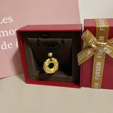 18K Safety Buckle Necklace Fine Jewelry for Men Women