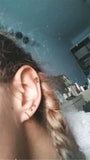 2-8mm Ball Earrings Stainless Steel Jewelry Accessory 12 Pair Lot