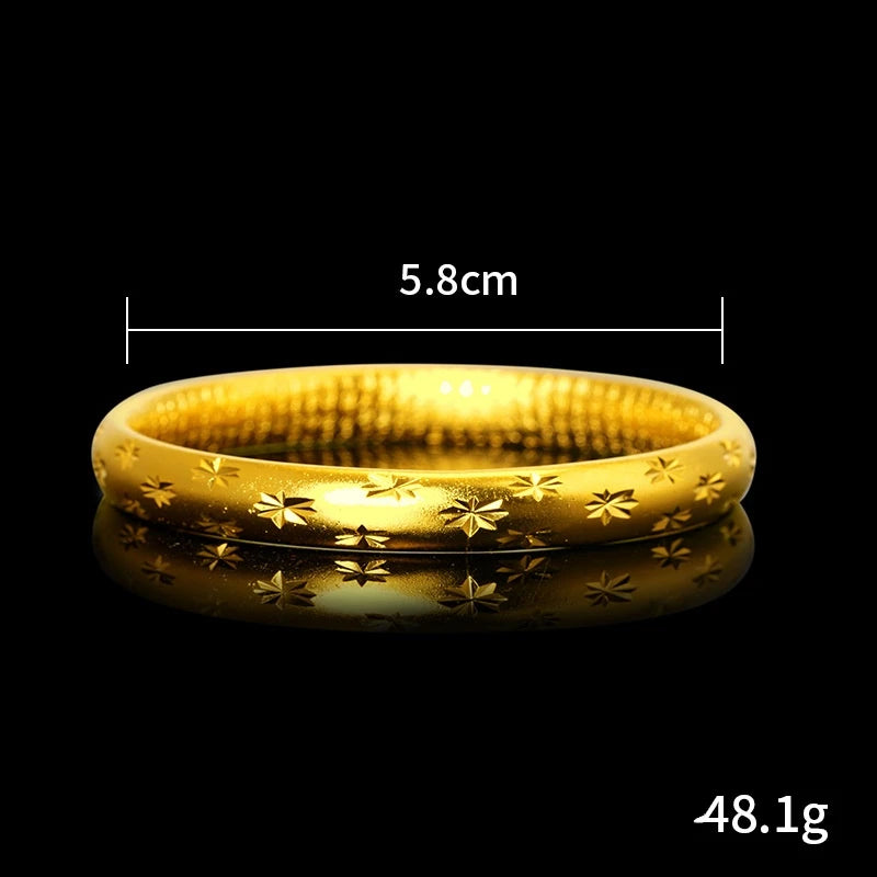 Yellow Plated Gypsophila Bracelet for Women