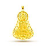 24k Yellow Plated Guanyin Pendant for Men