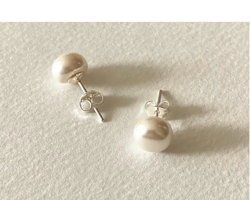 925 Silver Alien Baroque Pearl Earrings For Women