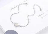 925 Silver Chain Bracelet Moonlight Stone Bangles S-B97