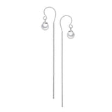 925 Silver Pearl Tassel Ear Line Cute/Romantic Earrings