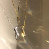 925 Silver Diamond Necklace Irregular Clavicle Chain Wedding Jewelry