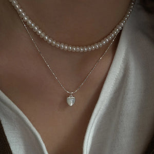 925 Silver Diamond Pendant Necklace for Women
