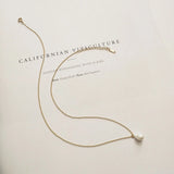 925 Silver Love Letters Chain Necklace Pearl Necklace for Mom Women