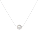 925 Silver Pearl Pendant Necklace Round Jewelry for Women