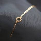 925 Silver Plated Full Diamond Circle Bracelet High-end Fine Jewelry