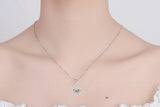 925 Silver Zirconia Pendant Necklace S-n201