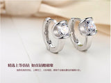 925 Silver Zirconia Hoop Earrings For Women S-E929