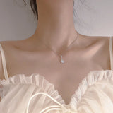 925 Silver Sun Flower Necklace Women Clavicle Chain Beach Jewelry