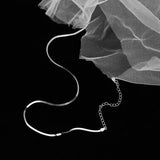 Snake Clavicle Chain Silver Necklace Women's Collar Jewelry
