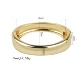 Irregular Cuff Bracelet for Women Metal Charm Bangle