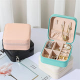 Jewel Case Storage Box Home Travel Earrings Ring Organizer