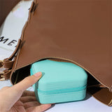 Jewel Case Storage Box Home Travel Earrings Ring Organizer