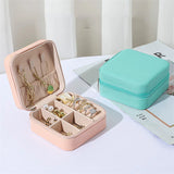 Jewel Case Storage Box Home Travel Earrings Ring Organizer