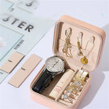 Jewel Case Storage Box Home Travel Earrings Ring Organizer